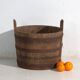 Old wooden barrel with iron straps – Central Europe, circa 1920