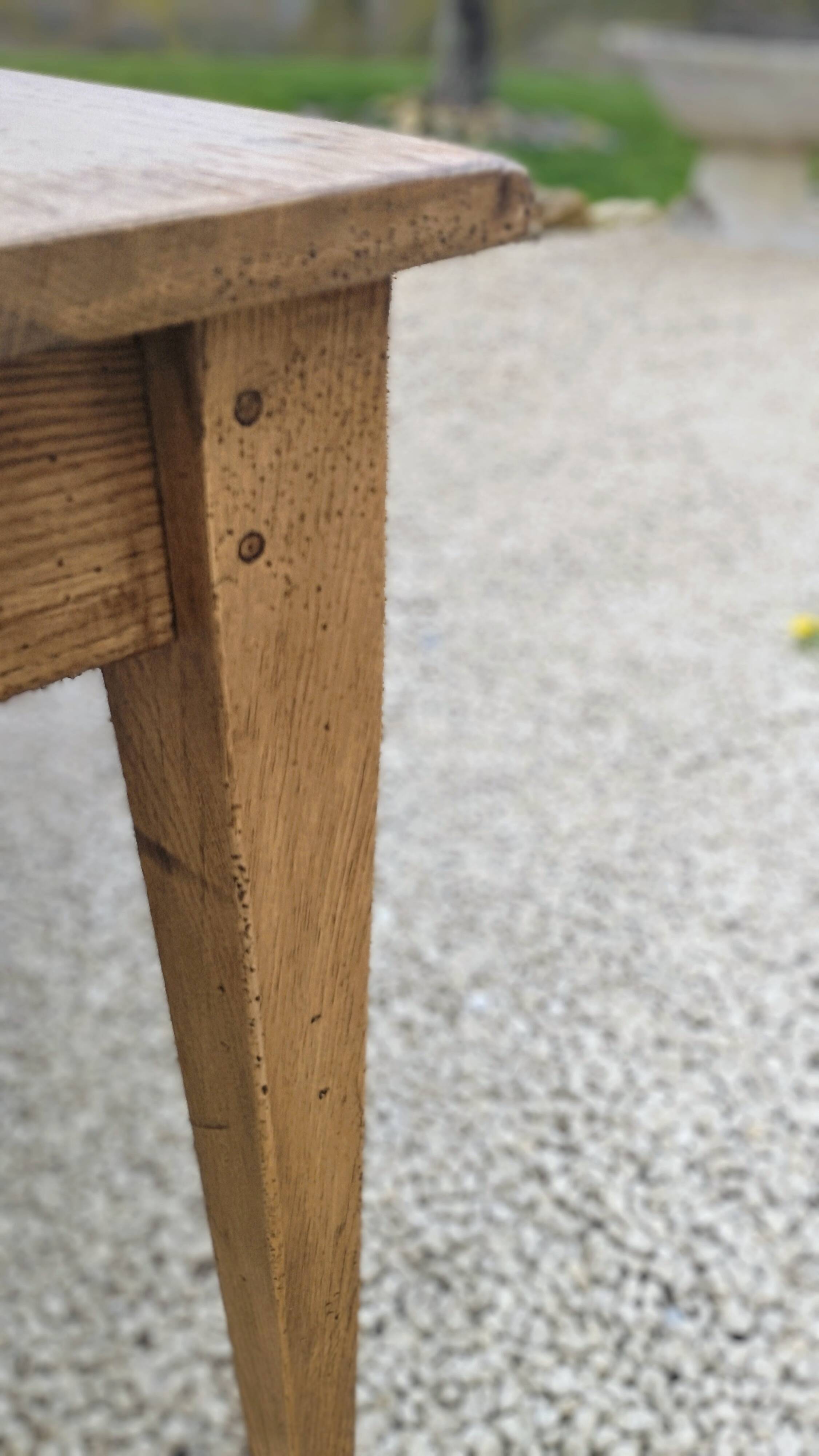 Solid oak farmhouse table 220cm x 75cm