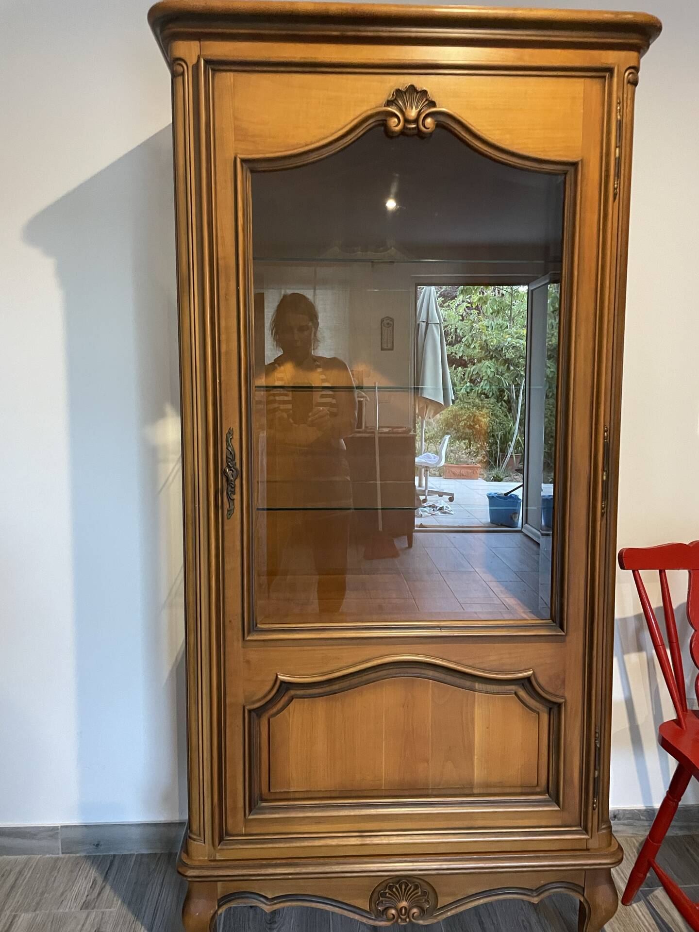 Vitrine de 1 porte / Cristaleira style classique français