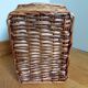 Rectangular wicker basket