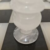 Black and white marble chess