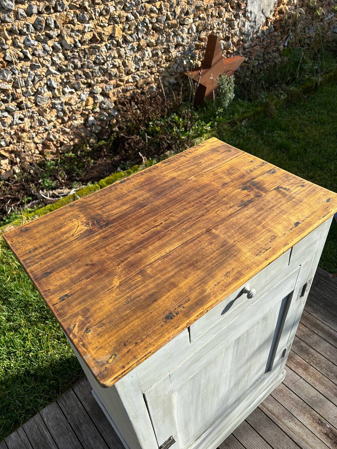 Old Parisian sideboard with 1 door and 1 drawer