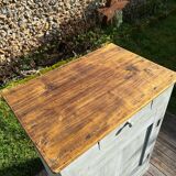 Old Parisian sideboard with 1 door and 1 drawer