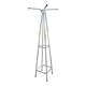 Large vintage chrome metal coat rack, Tubax style.