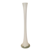 Vase en verre haut et fin, en verre double couche (translucide et blanc laiteux)