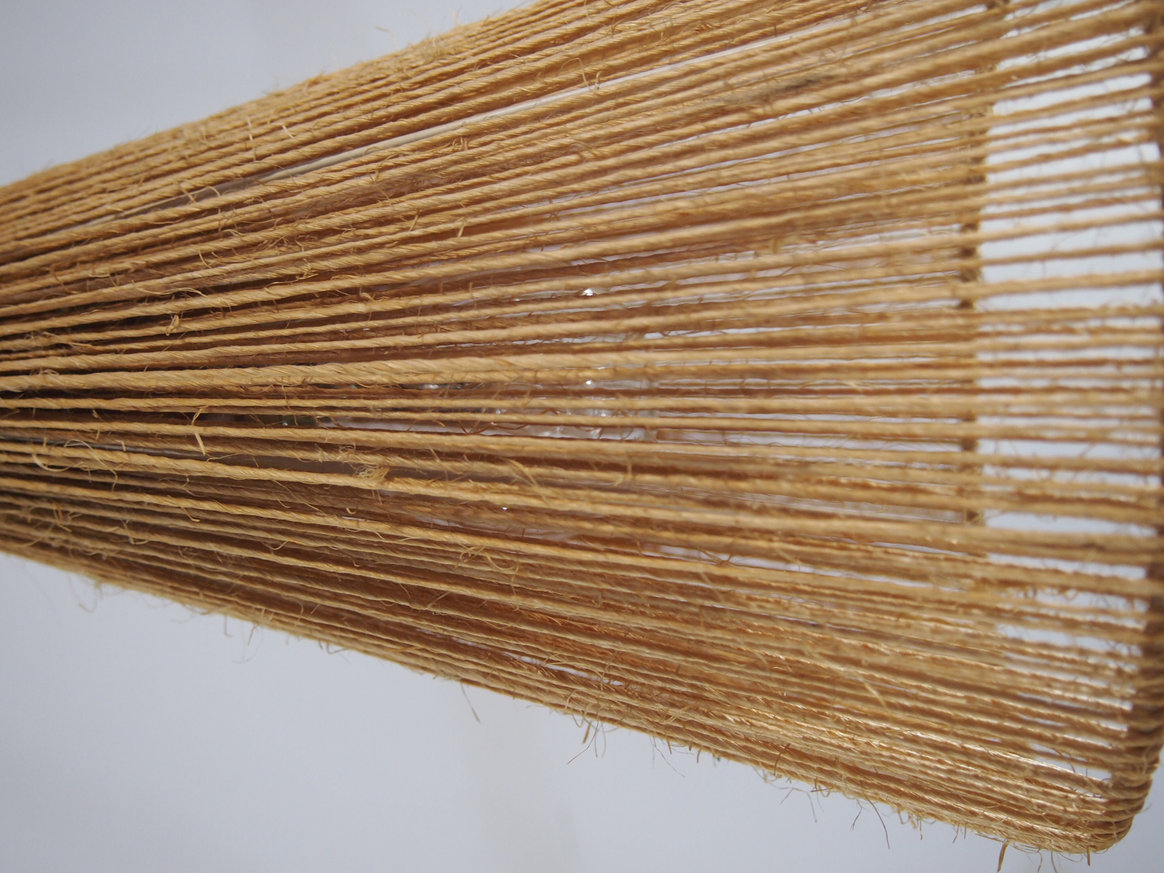 Retro wood suspension and cone/vintage rope