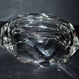 Vintage crystal ashtray - hexagonal shape - 16cm