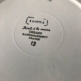 Fabiola Digoin Sarreguemines deep plates from the 50s