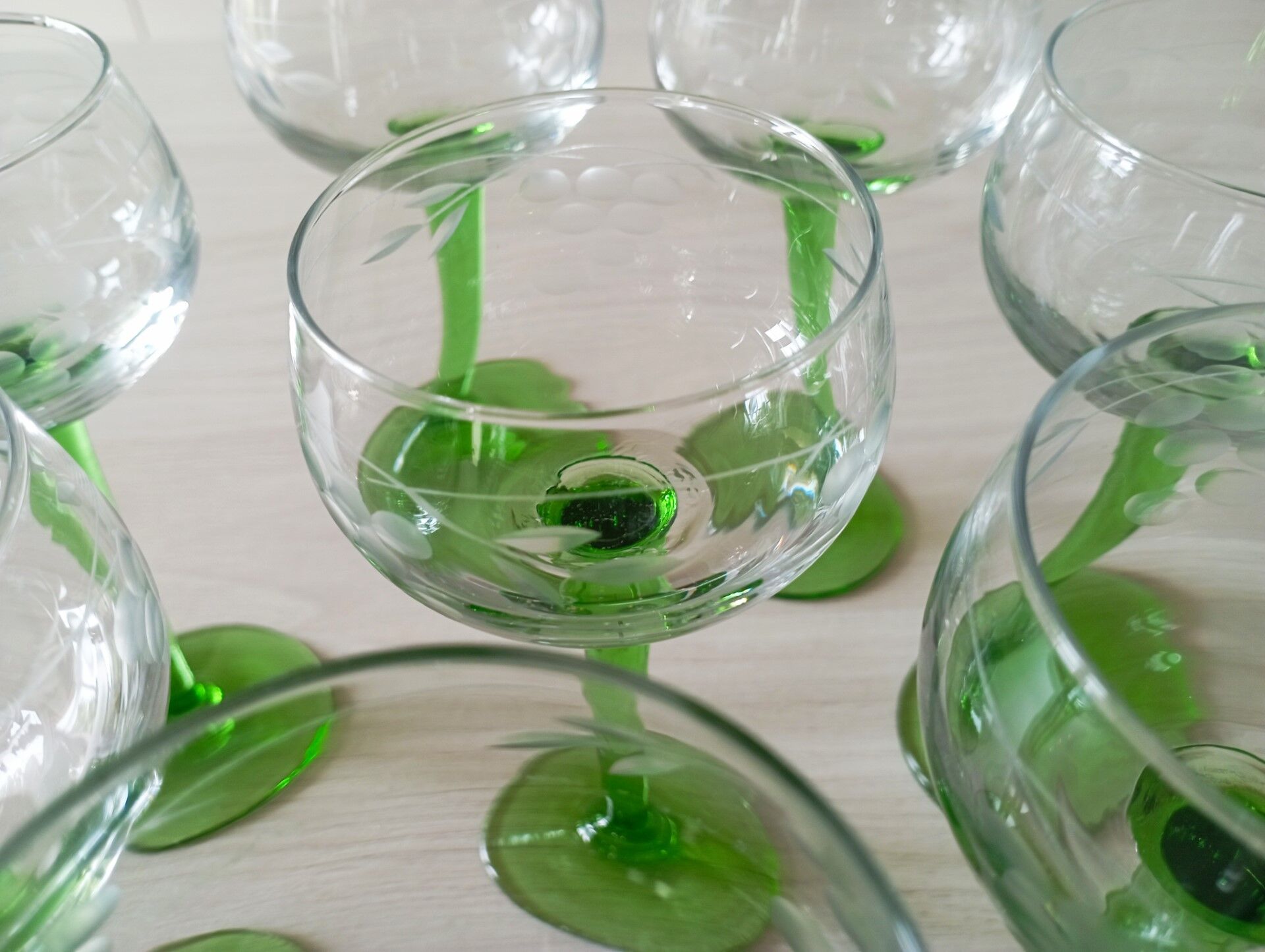 Set of 8 Alsace wine glasses