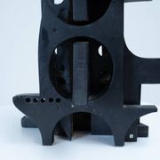 Abstract Italian wooden sculpture