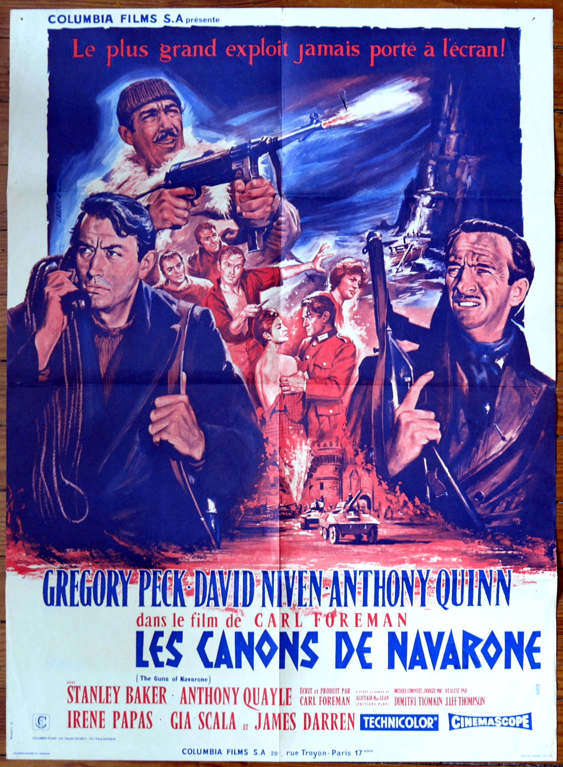 Original cinema poster "the canons of navarone"