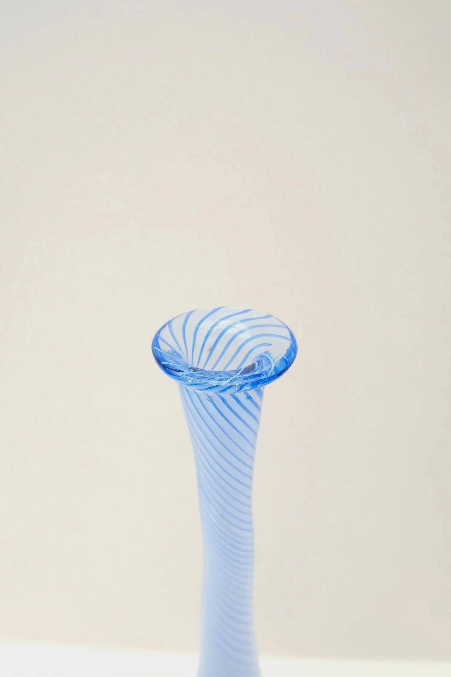Allain Guillot blown glass vase, France 1984