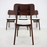 1960s Ib Kofod-Larsen Set Of 4 teak Dining Chairs Model 74 Denmark