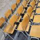 Lot of 18 vintage stackable bistro chairs 1970
