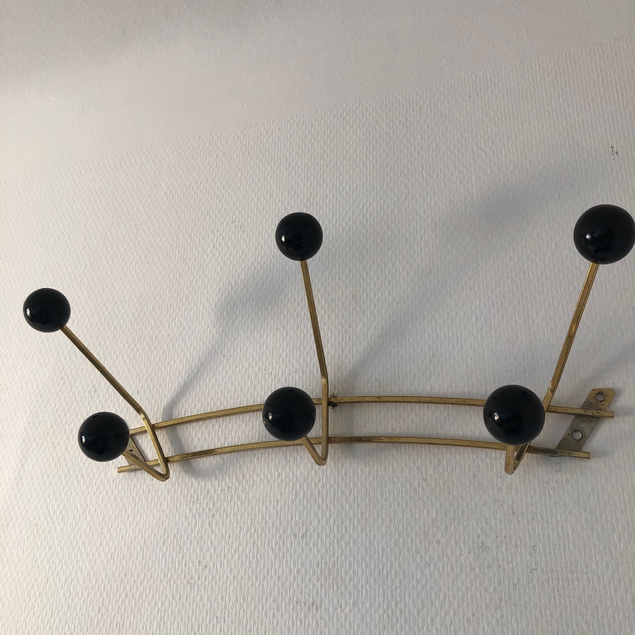 Hanger Golden 6 hooks balls vintage 1960