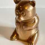 Small bear in solid brass vintage
