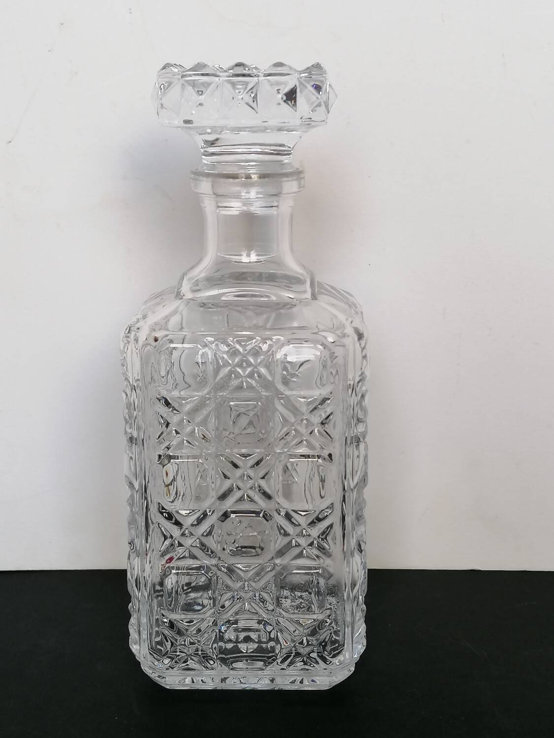 Crystal diamond whiskey bottle