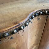 Rounded old wood chest