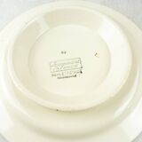 Lot of 2 plates with footouche décor Selestat, Schlettstadt, from Sarreguemines