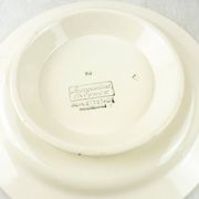 Lot of 2 plates with footouche décor Selestat, Schlettstadt, from Sarreguemines