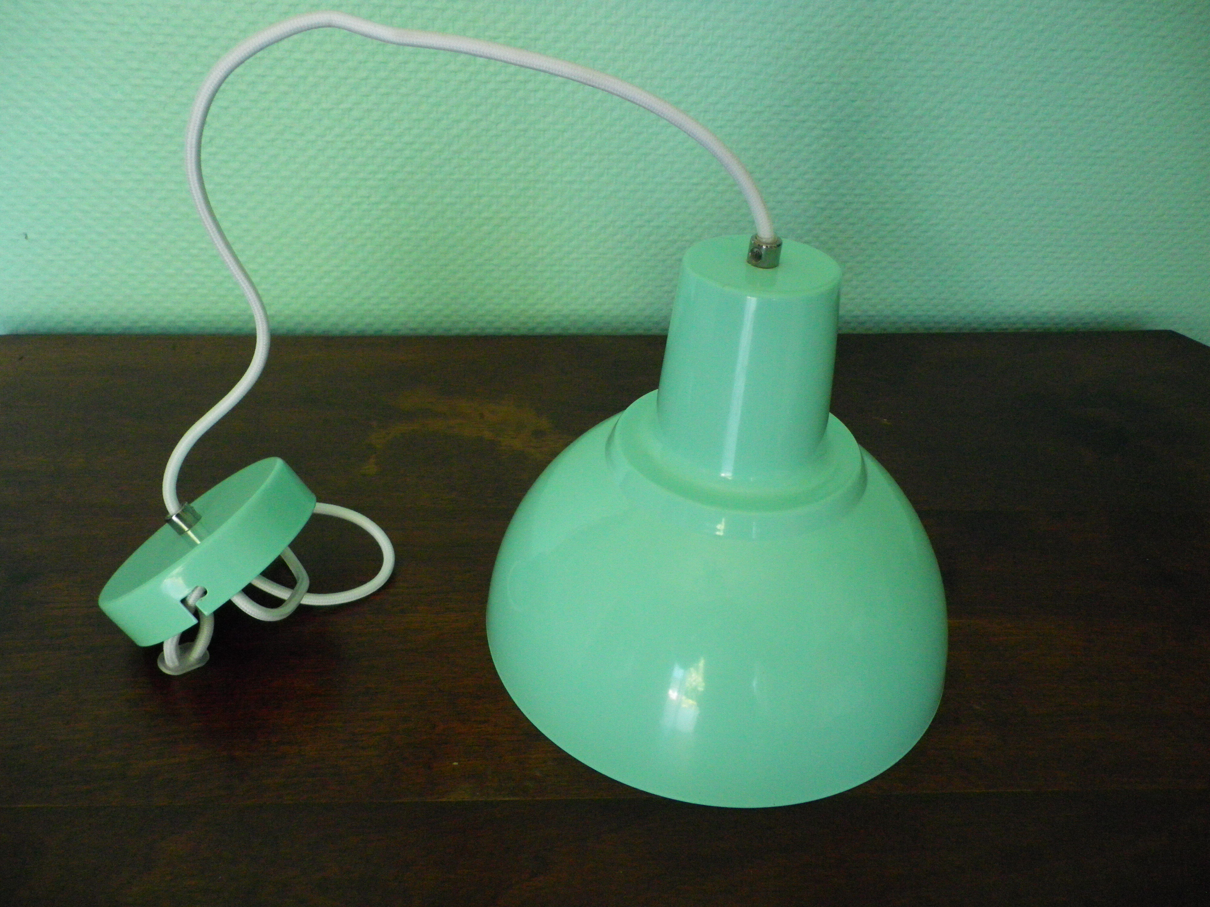Water green metal pendant lamp