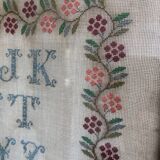Tableau broderie encadrée 1920