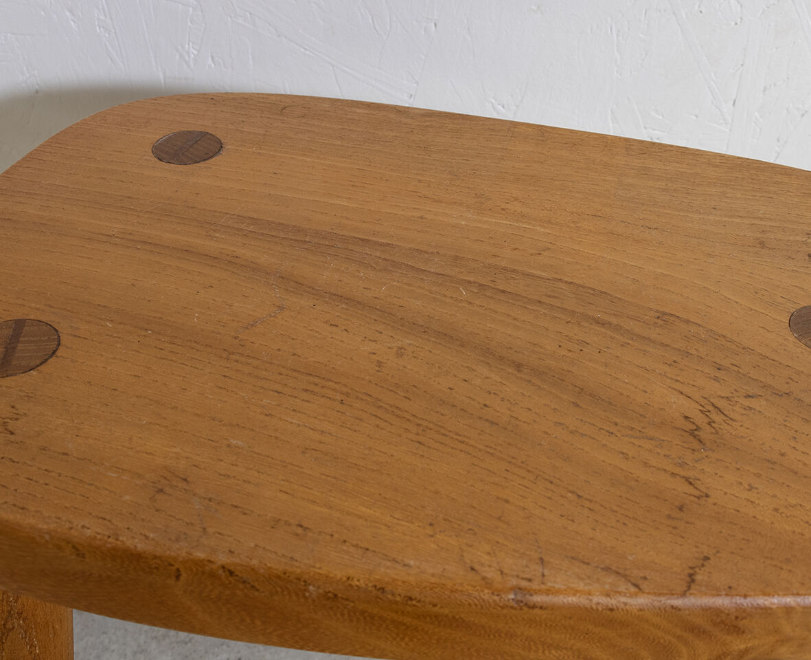 Elm tripod stool