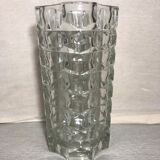 Ancient cristal vase from Arques glass mould french Art Deco style