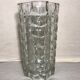Vase ancien cristal d’Arques verre moule style Art Déco France vintage