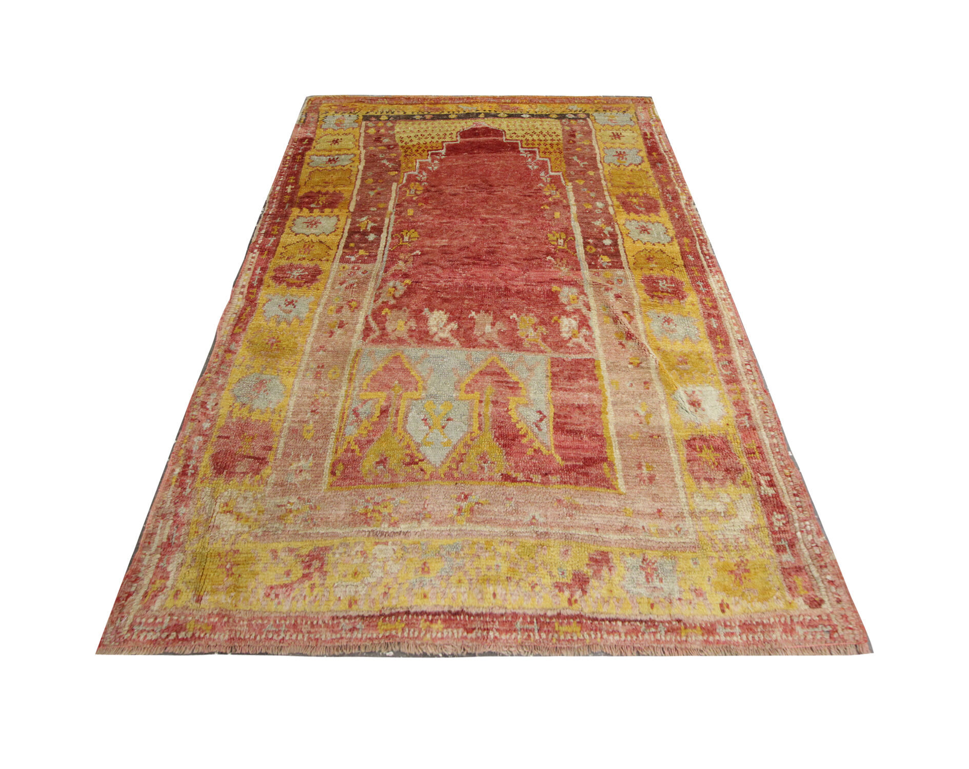 Handmade Wool Antique Turkish Rug