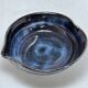 Ao-Hagi Blue Serving Bowl by Seigan Yamane, Contemporary Hagi Ware, Japan