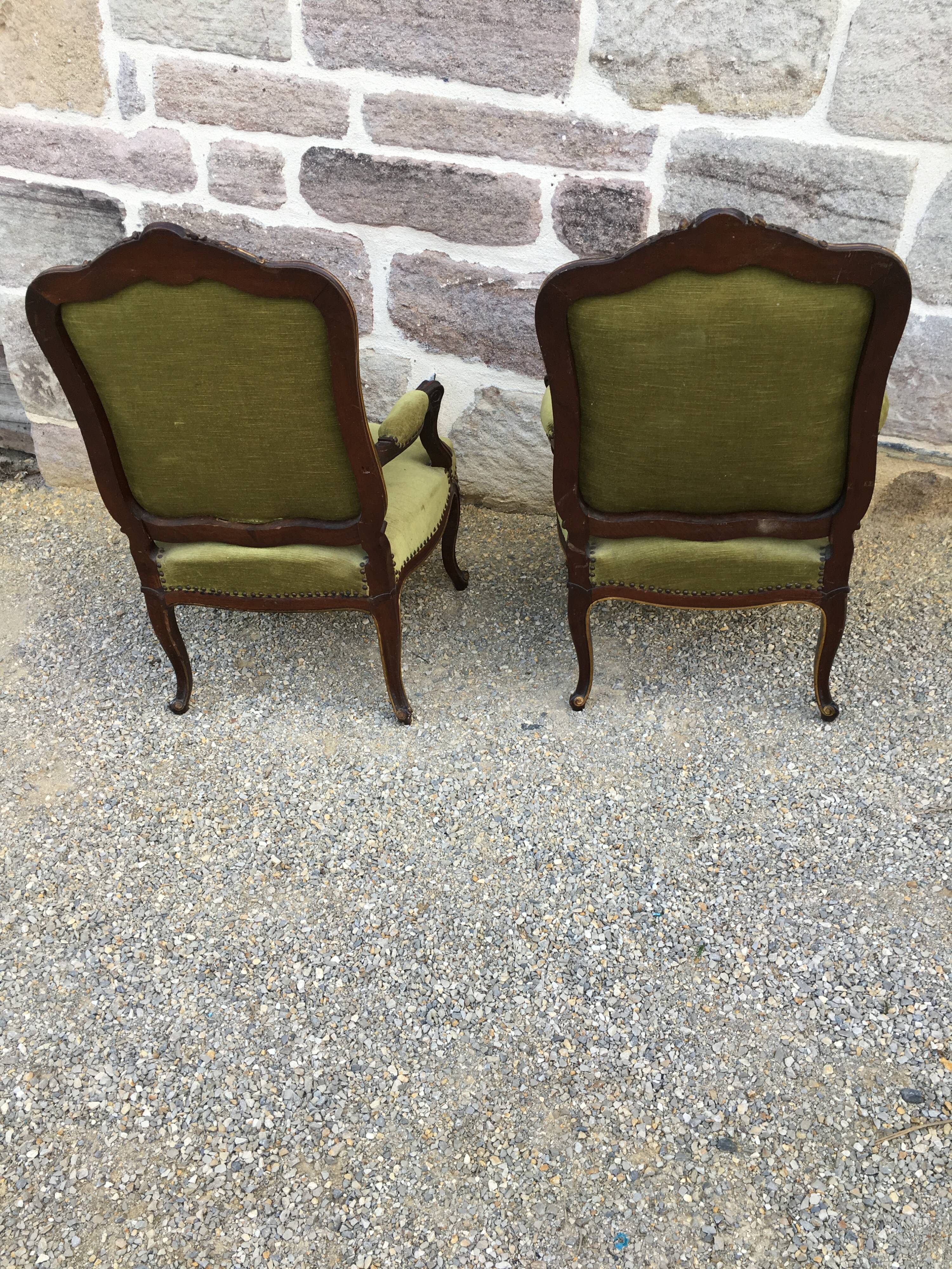 Pair of armchairs