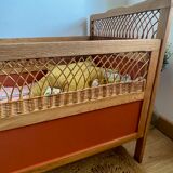 Vintage rattan bed for baby/child