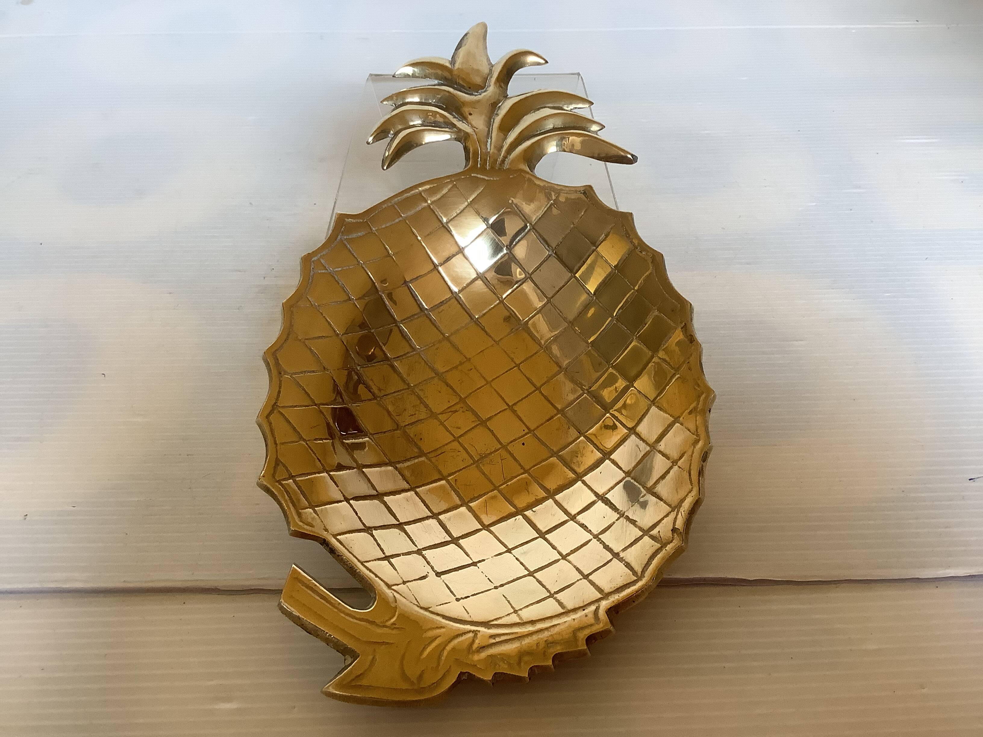 Pineapple brass catchall
