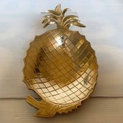 Vide poche ananas en laiton
