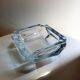 Square-shaped glass ashtray