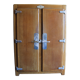Vintage wooden refrigerator cabinet 2 doors