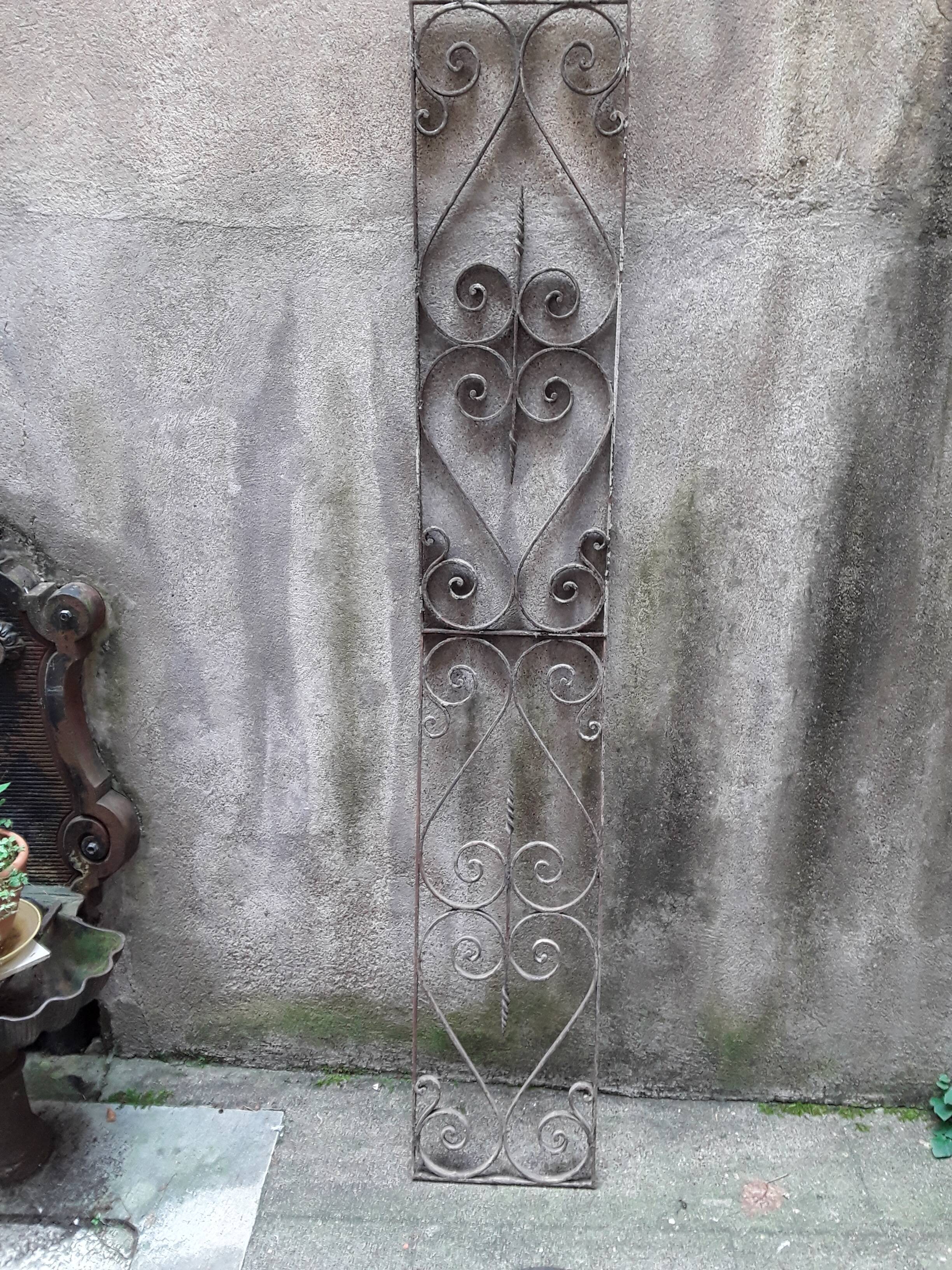 Old wrought iron grids early 20th century