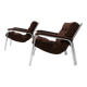Lot 2 fauteuils vintage 1970