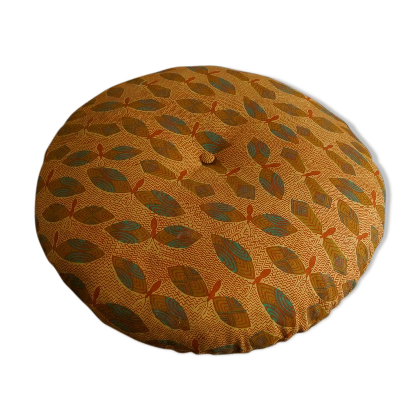 Cushion round vintage 1970 48cm