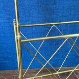 Neoclassical brass magazine rack. Maison Jansen. 1940s.