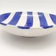 Blue and white ceramic soup plate