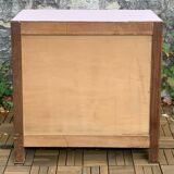 Commode vintage chêne brut massif 1950