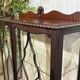 1930s English display cabinet in mahogany