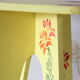 Wooden tabouret, hand-painted, vintage French Copy