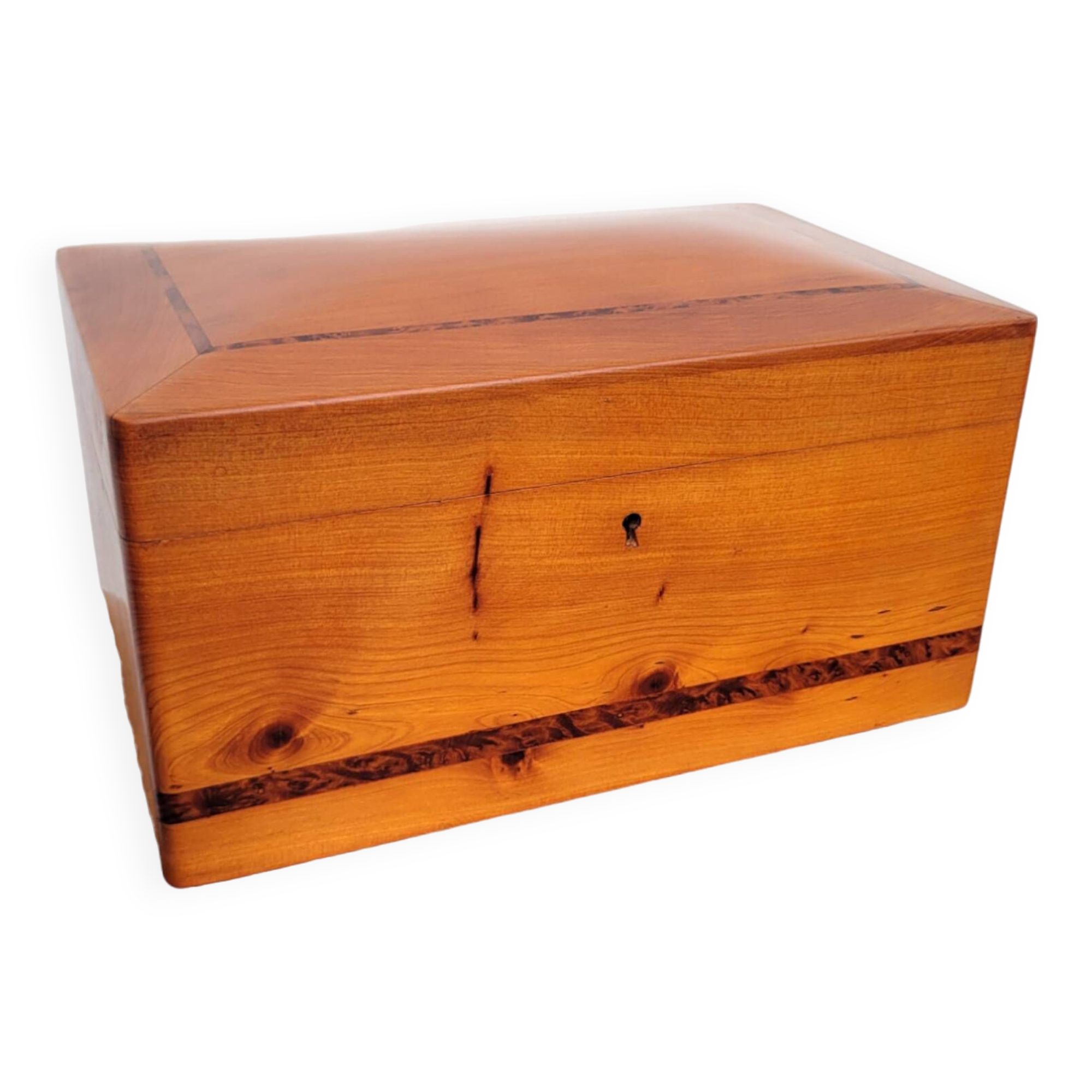 Old compartmentalized jewelry box