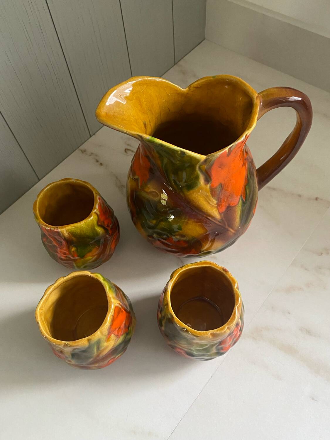 Vintage ceramic cider service