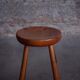 Pair of beech counter stools, 1960