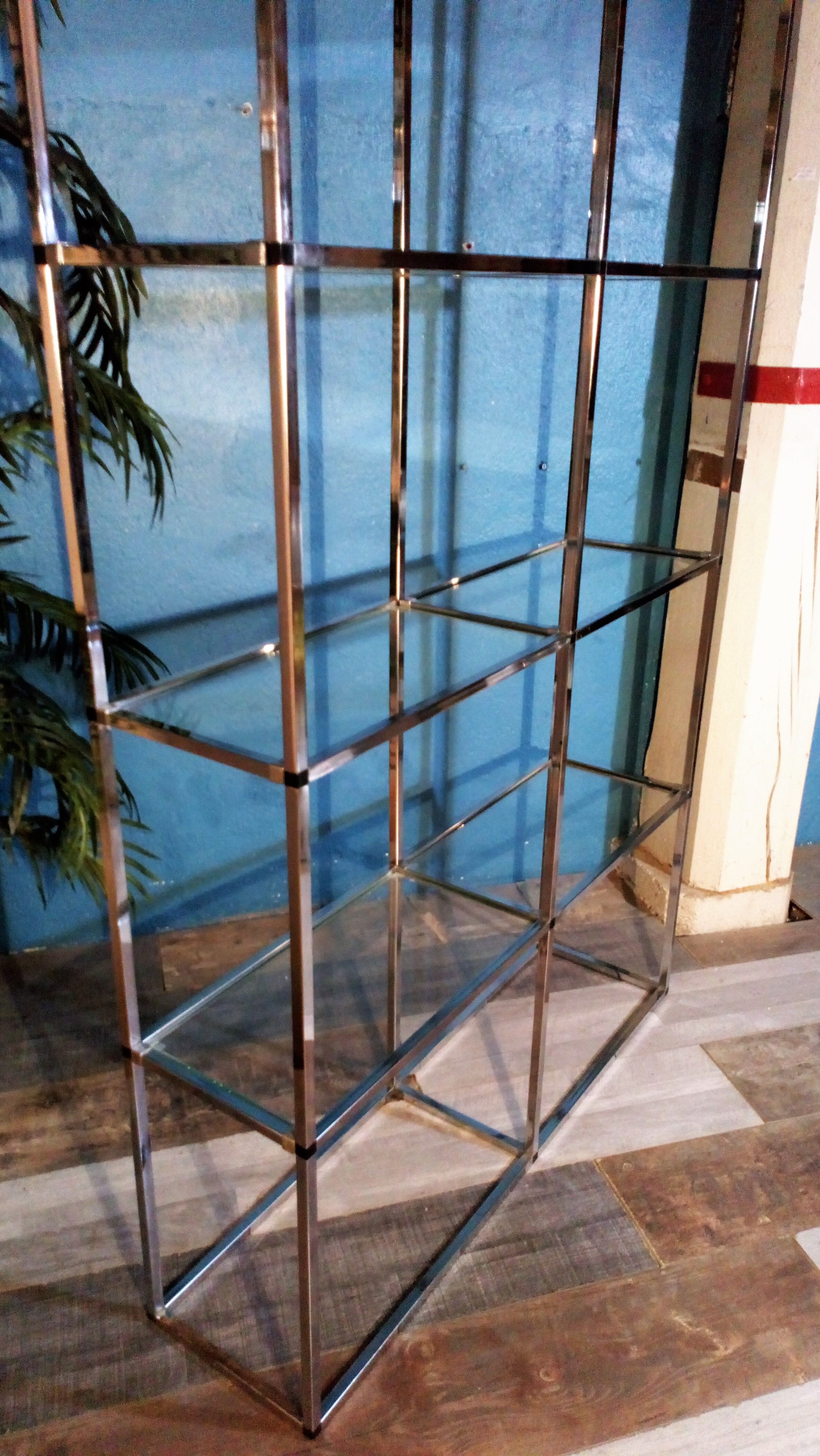 Floor on metal & glass 1970s