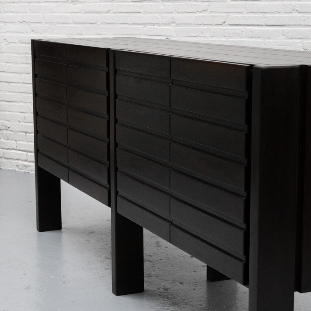 Iroko wood sideboard Maison Regain